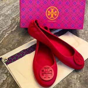COPY - Tory Burch Minnie Travel Ballet size 10 red